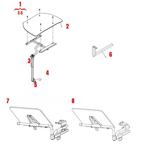 UT Tray and Small Angle Adjustable Trays